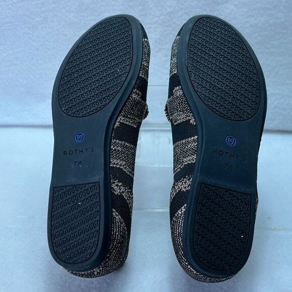 Rothy’s The Loafer Womens 7.5 Golden Shim Almond Toe Slip On Flats Shoes Textile - Picture 6 of 9